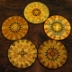 Pattern Disk Wood Art Design
